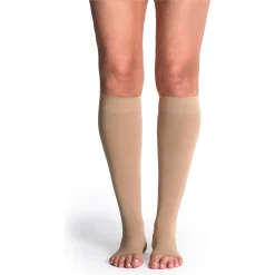 Sigvaris Soft Opaque Women's Knee High 15-20 mmHg, Open Toe