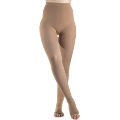 Sigvaris Soft Opaque Women's Pantyhose 15-20 mmHg, Open Toe