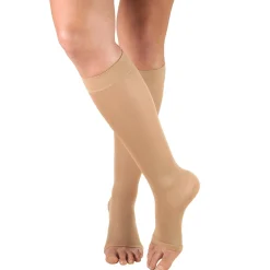 TRUFORM® Ladies Opaque Knee High 20-30 mmHg, Open Toe