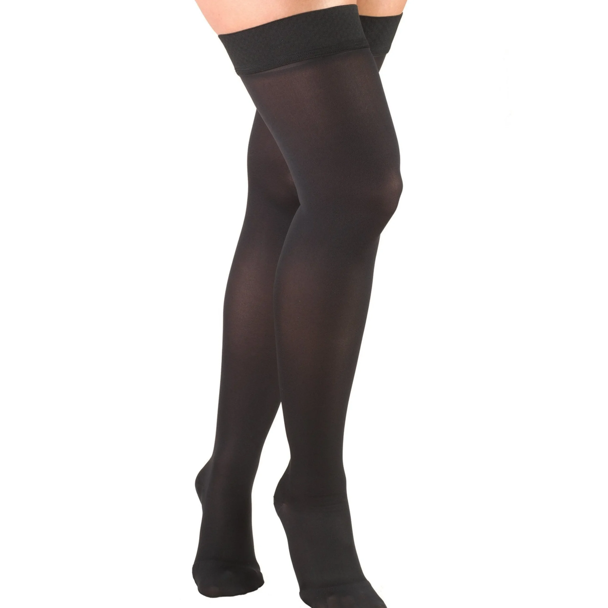 TRUFORM® Ladies Opaque Thigh High 20-30 mmHg