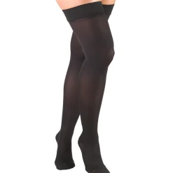 TRUFORM® Ladies Opaque Thigh High 15-20 mmHg w/ Silicone Dot