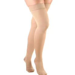 TRUFORM® Ladies Opaque Thigh High 15-20 mmHg w/ Silicone Dot