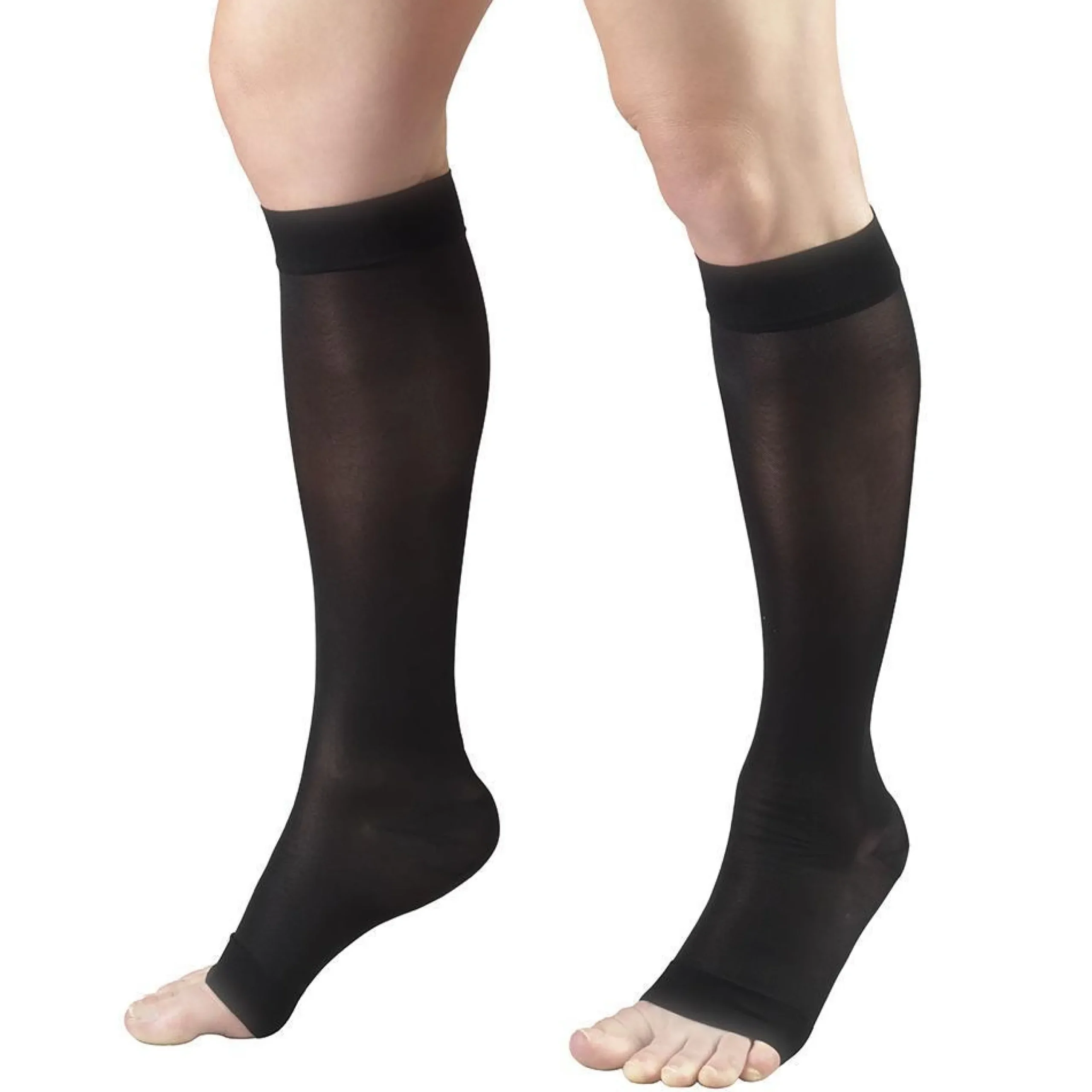 TRUFORM® Lites Women's Knee High 15-20 mmHg, Open Toe