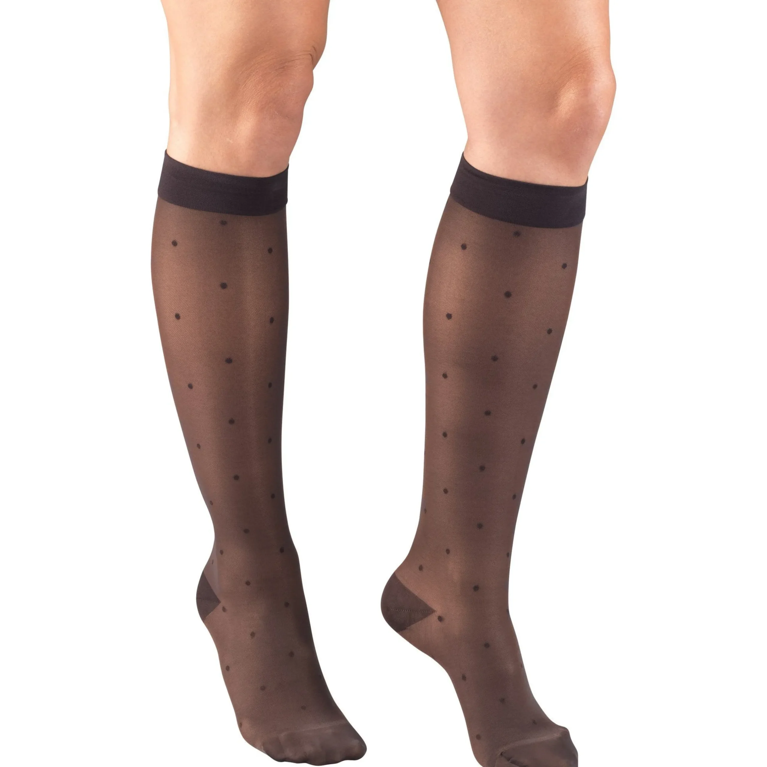 TRUFORM® Lites Women's Knee High 15-20 mmHg, Dot Pattern