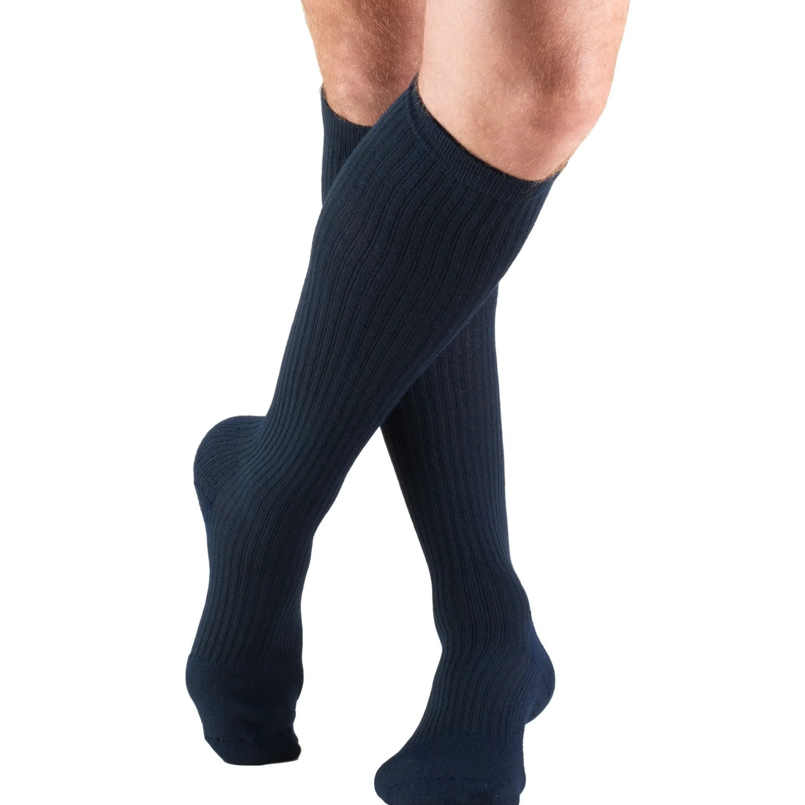 TRUFORM® Men's Cushion Foot Knee High 15-20 mmHg
