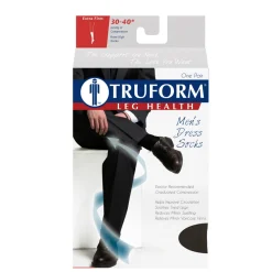 TRUFORM® Men's Dress Knee High 30-40 mmHg