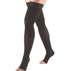 TRUFORM® Thigh High 20-30 mmHg w/ Silicone Dot, Open Toe
