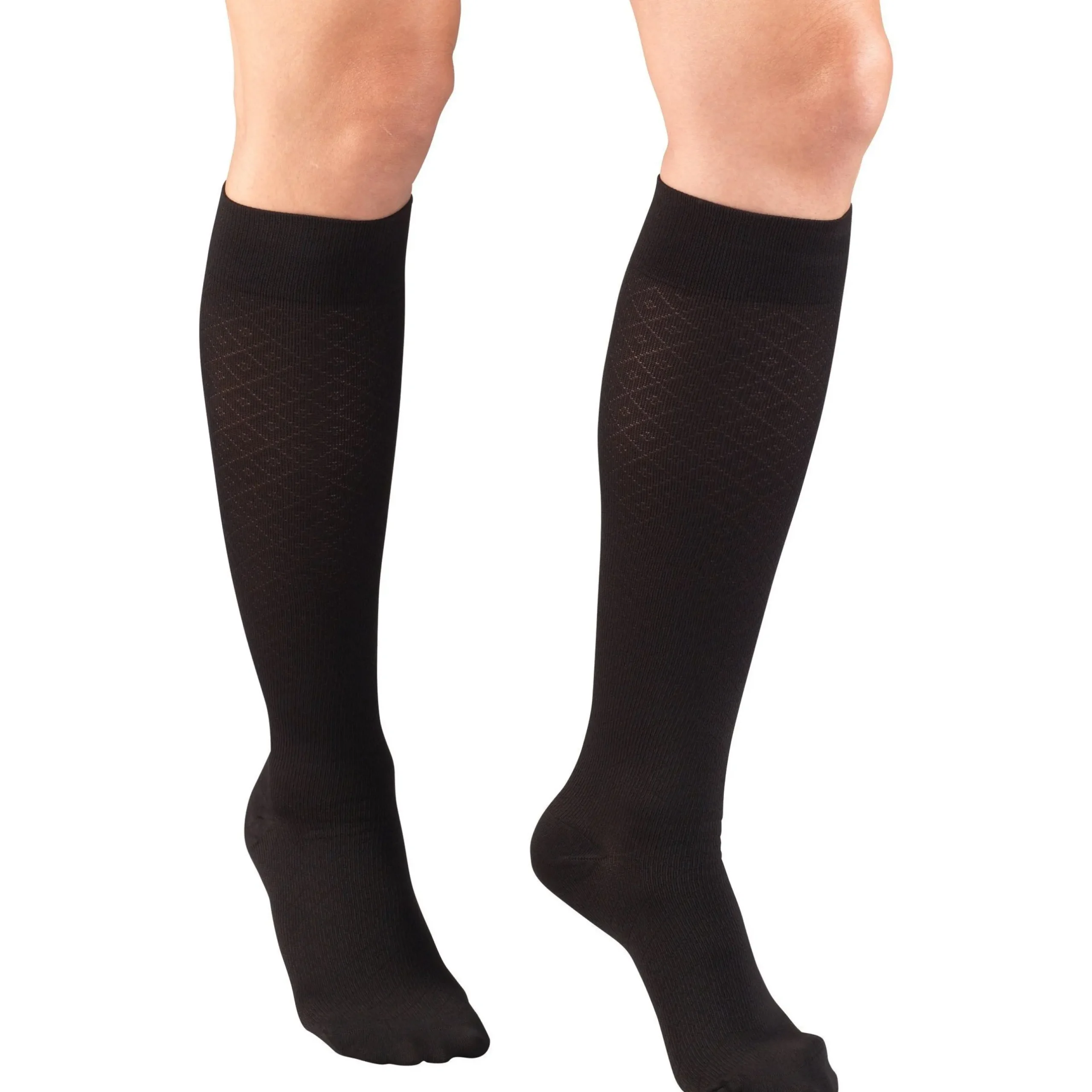 TRUFORM® Women's Trouser Knee High 15-20 mmHg, Diamond Pattern
