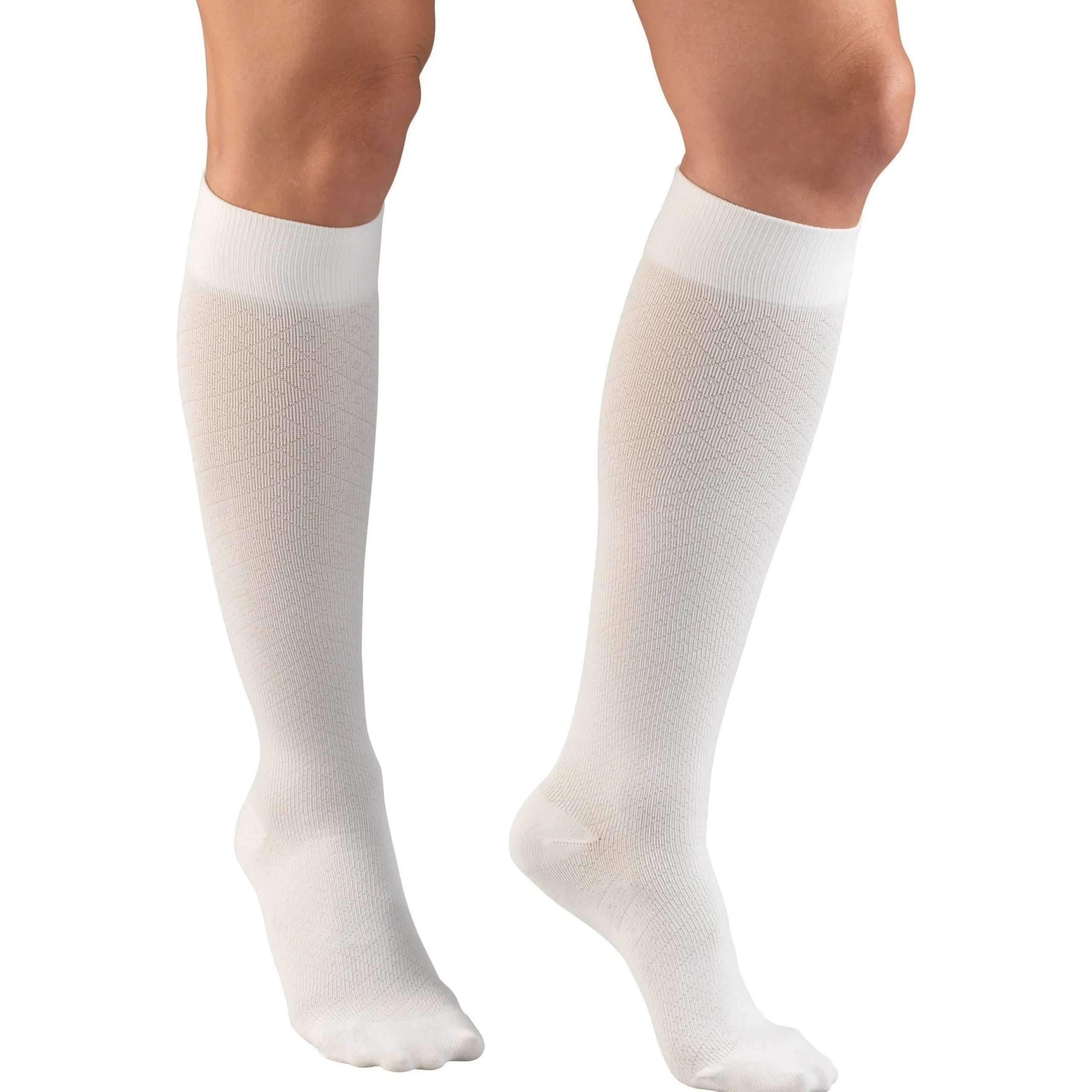 TRUFORM® Women's Trouser Knee High 15-20 mmHg, Diamond Pattern